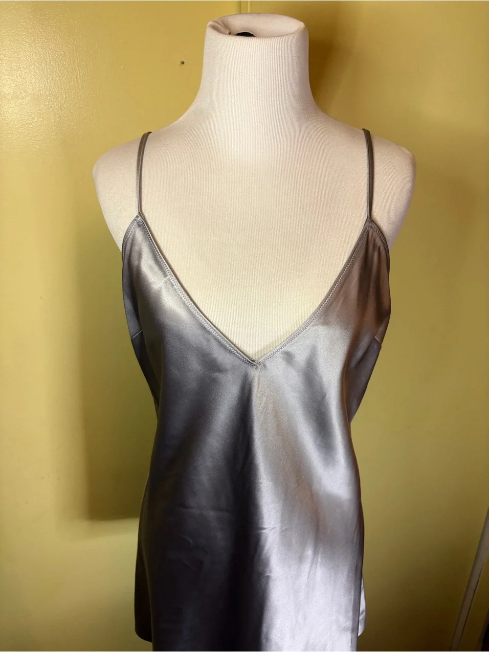 SKIMS Heavyweight Satin Cami Dress. Callout